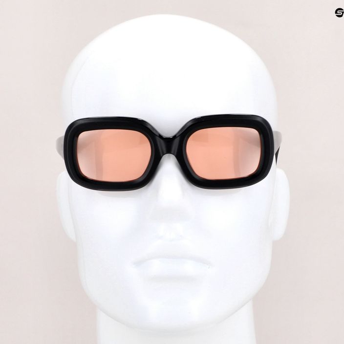 Moteriški ROXY Balme blizgantys juodi/rožiniai akiniai nuo saulės 8