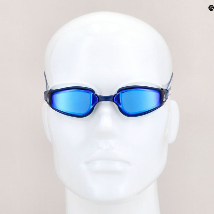 Aquasphere Fastlane 2022 mėlyni / balti / veidrodiniai mėlyni plaukimo akiniai 5
