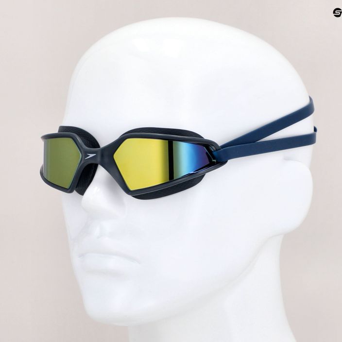 Speedo Hydropulse Mirror plaukimo akiniai tamsiai pilka/oksidinė pilka/ferenikso raudona/auksinė 68-12267D646 7
