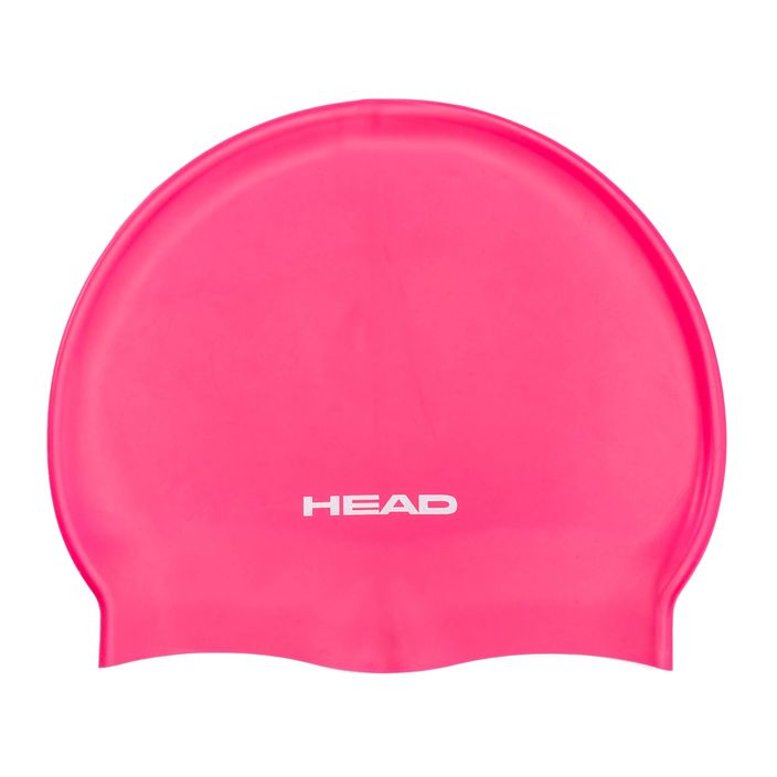 HEAD Silikoninė plokščia FUCS vaikiška plaukimo kepuraitė rožinės spalvos 2