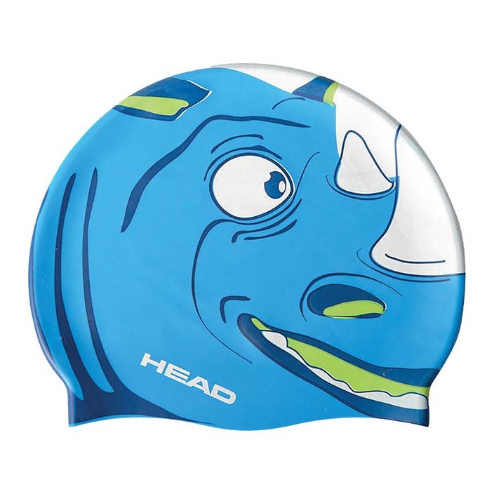HEAD Meteor BLWH mėlyna ir balta vaikiška plaukimo kepuraitė 455138 2