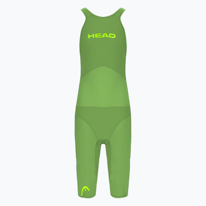 Moteriški maudymosi kostiumėliai HEAD Liquidfire Knee Wiz Open Back OL green 452483