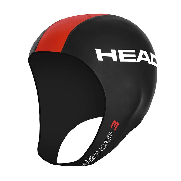 HEAD Neo 3 plaukimo kepurė juoda/raudona 2