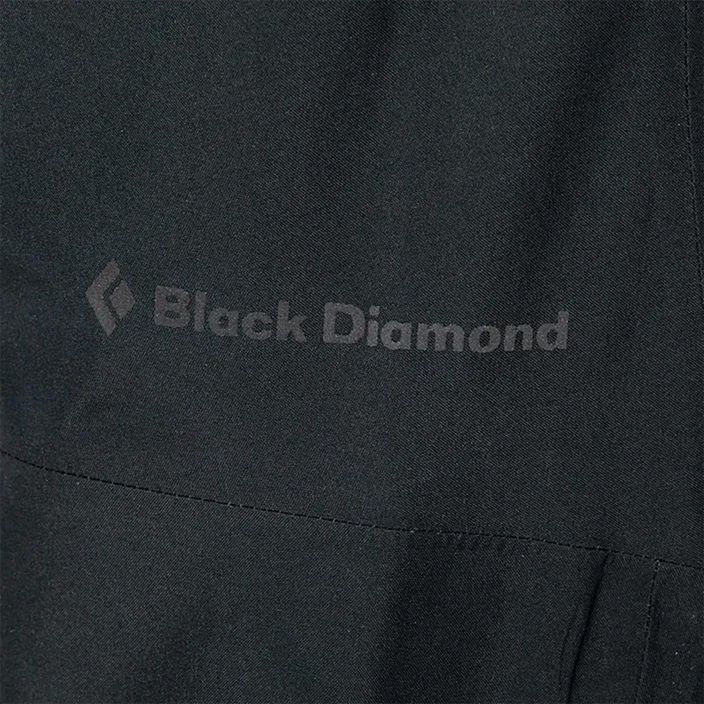 Vyriškos kelnės nuo lietaus Black Diamond Liquid Point black 4