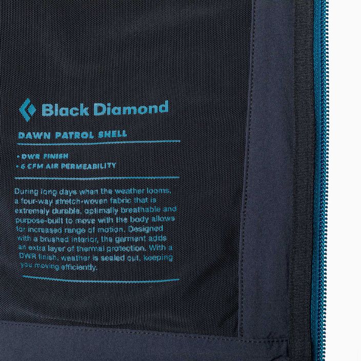 Black Diamond Dawn Patrol kingfisher vyriška softshell striukė 10