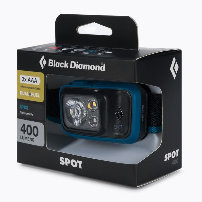 Black Diamond Spot 400 azul galvos žibintuvėlis