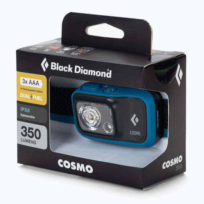 Black Diamond Cosmo 350 azul galvos žibintuvėlis