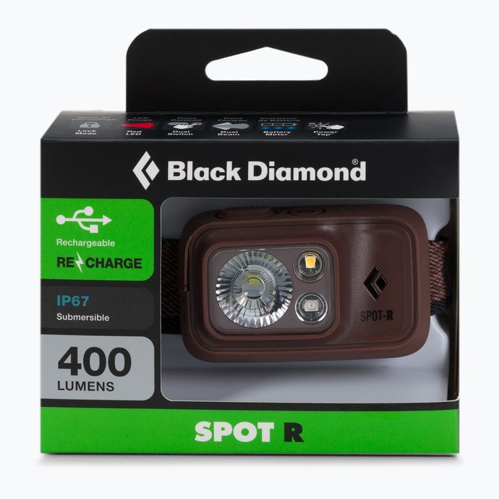 Black Diamond Spot 400-R bordeaux priekinis žibintas 2