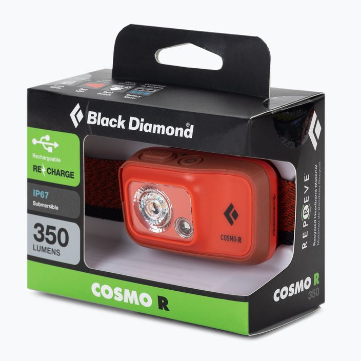 Black Diamond Cosmo 350-R acetatinis galvos žibintuvėlis
