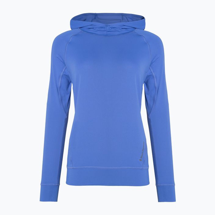 Moteriški trekingo džemperiai Black Diamond Alpenglow Hoody švariai mėlyni 3