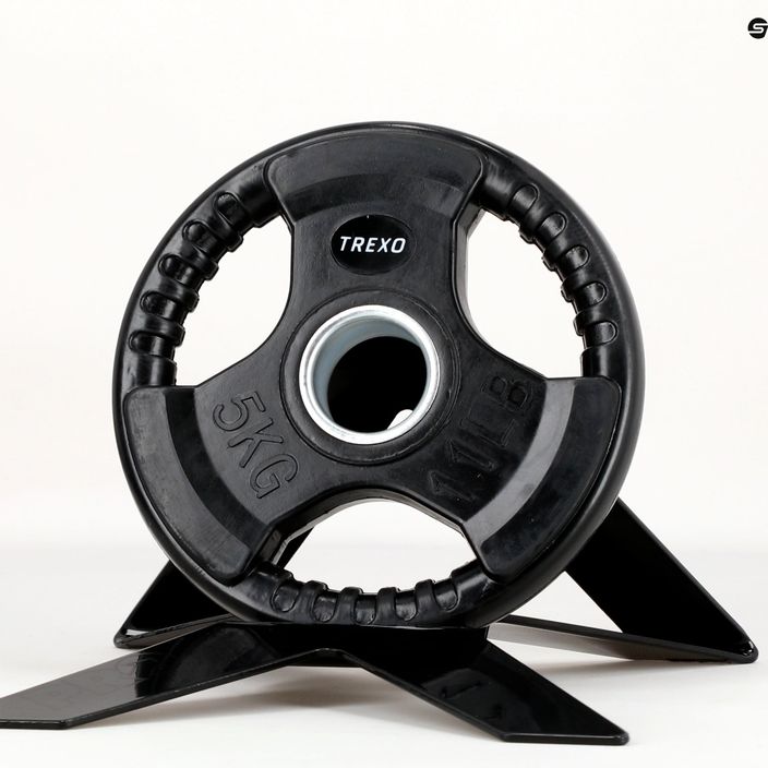 TREXO juodas gumuotas ketus svoris RW5 5 kg 8