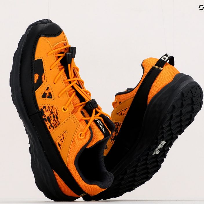 Jack Wolfskin Vili Sneaker Žemi vaikiški turistiniai batai oranžiniai 4056841 12