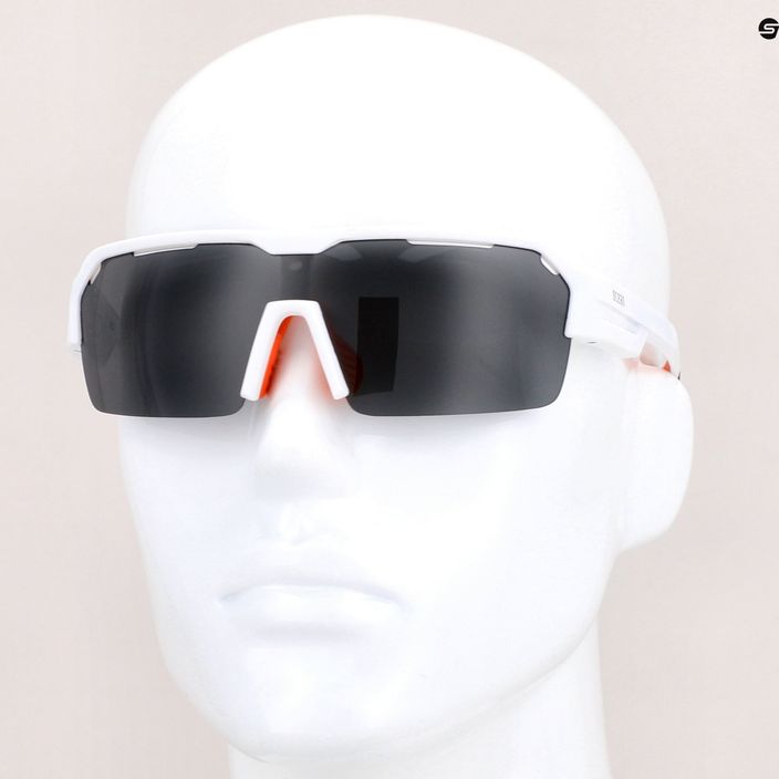 Ocean Sunglasses akiniai nuo saulės Race matiniai balti/dūminiai 3800.2X dviračių akiniai 6