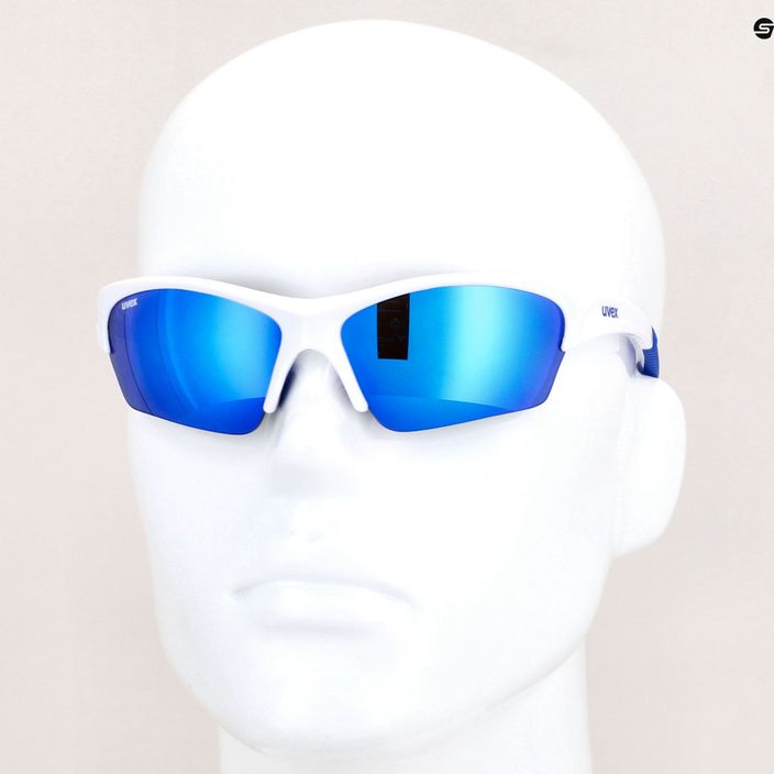 UVEX dviratininkų akiniai Sunsation white blue/mirror blue 53/0/606/8416 7