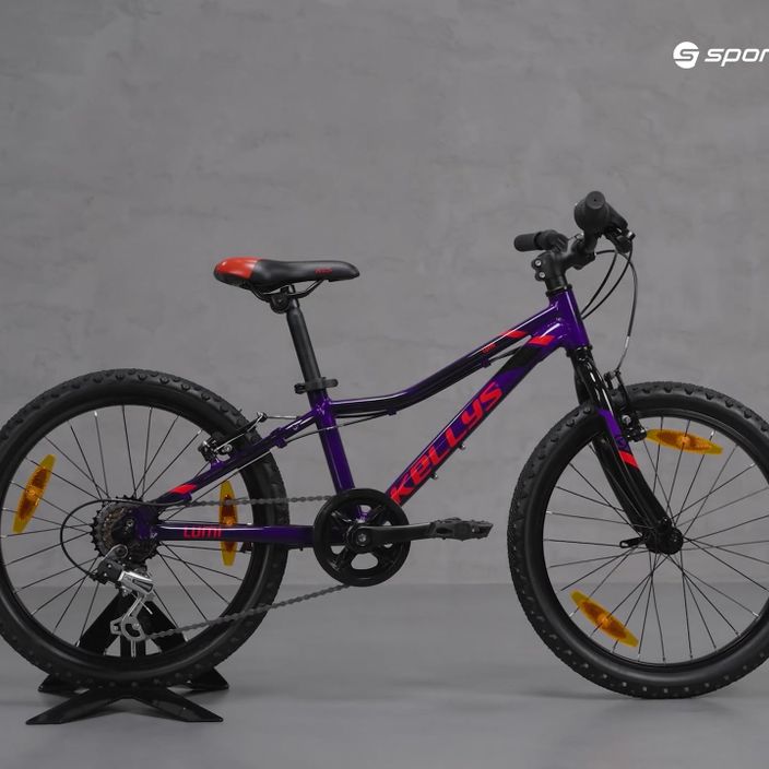 Kellys Lumi 30 20" vaikiškas dviratis violetinės spalvos 72390 15