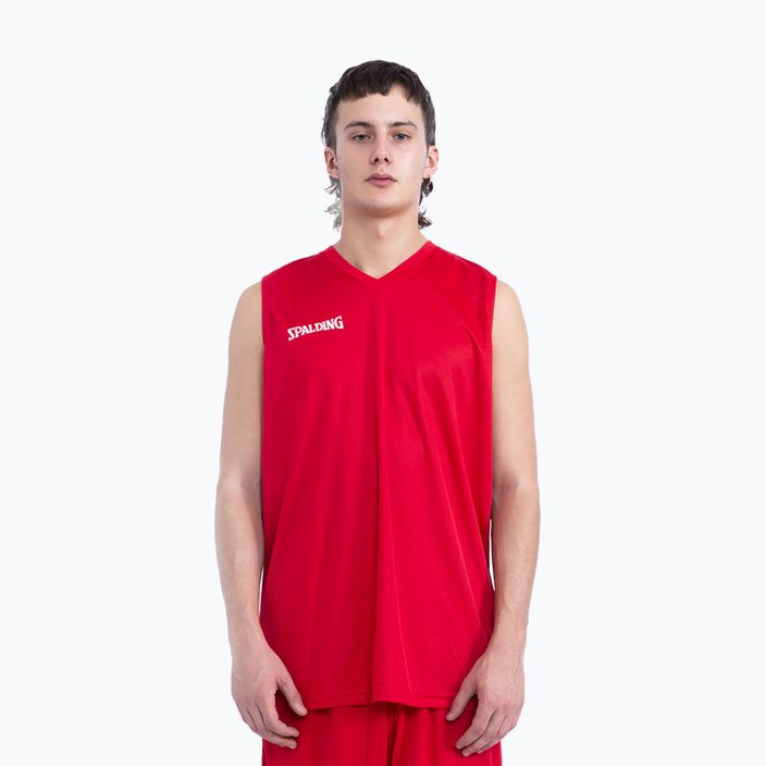 Spalding Atlanta 21 vyrų krepšinio komplektas šortai ir marškinėliai raudoni SP031001A223 8