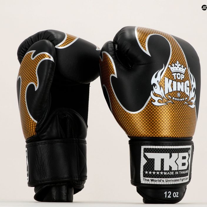 Top King Muay Thai Empower bokso pirštinės juodos TKBGEM-01A-BK 7