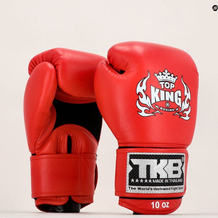 Top King Muay Thai Ultimate Air bokso pirštinės raudonos TKBGAV-RD 7