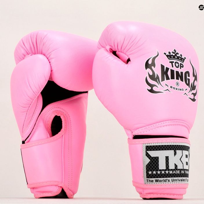 Top King Muay Thai Super Air rožinės bokso pirštinės TKBGSA-PK 7