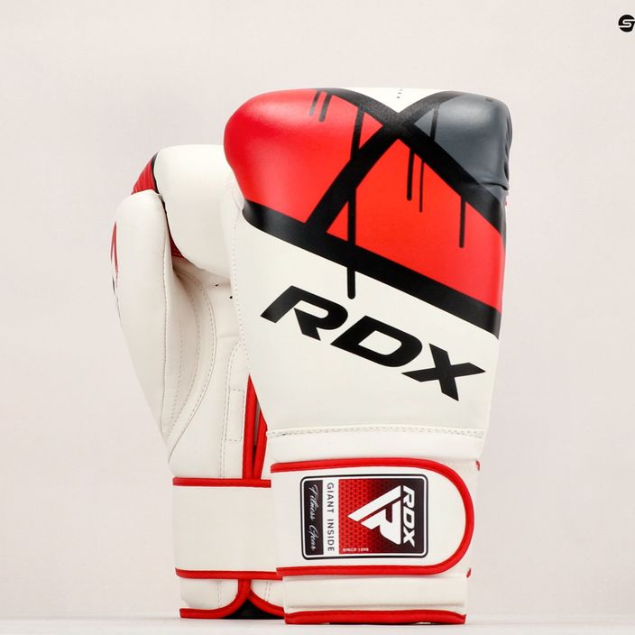 RDX bokso pirštinės raudonos ir baltos BGR-F7R 11