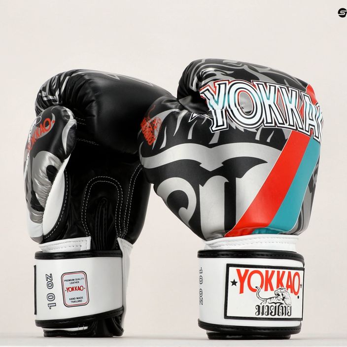 YOKKAO 90'S bokso pirštinės juodos BYGL-90-1 8