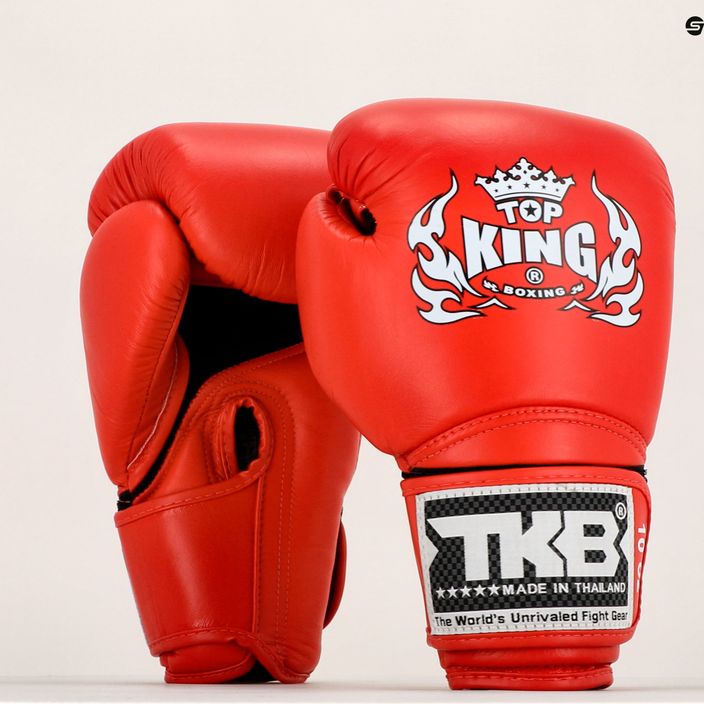 Top King Muay Thai Super Air bokso pirštinės raudonos TKBGSA-RD 7