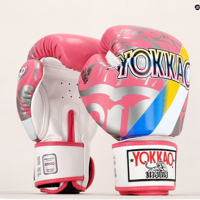 YOKKAO 90'S bokso pirštinės rožinės spalvos BYGL-90-8 7