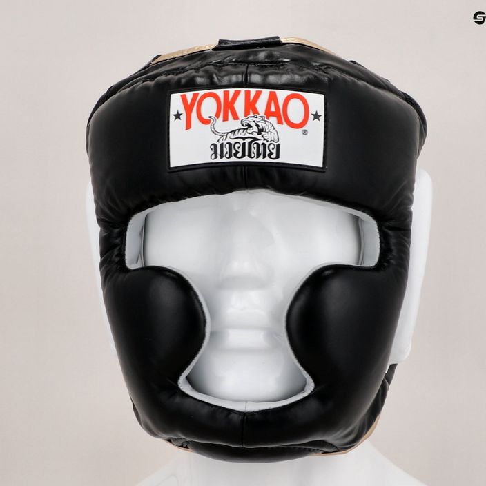 YOKKAO treniruočių galvos apsauga kovinis sportinis šalmas juodas HYGL-1-1 11