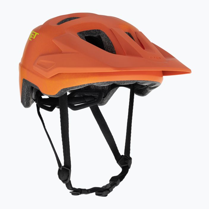 MET Echo dviratininko šalmas oranžinis rūdžių matinis