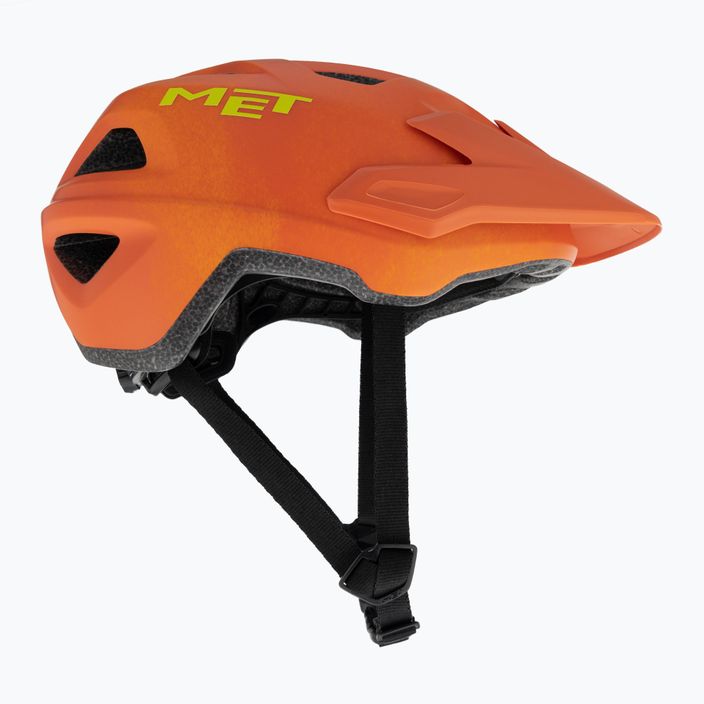 MET Echo dviratininko šalmas oranžinis rūdžių matinis 4