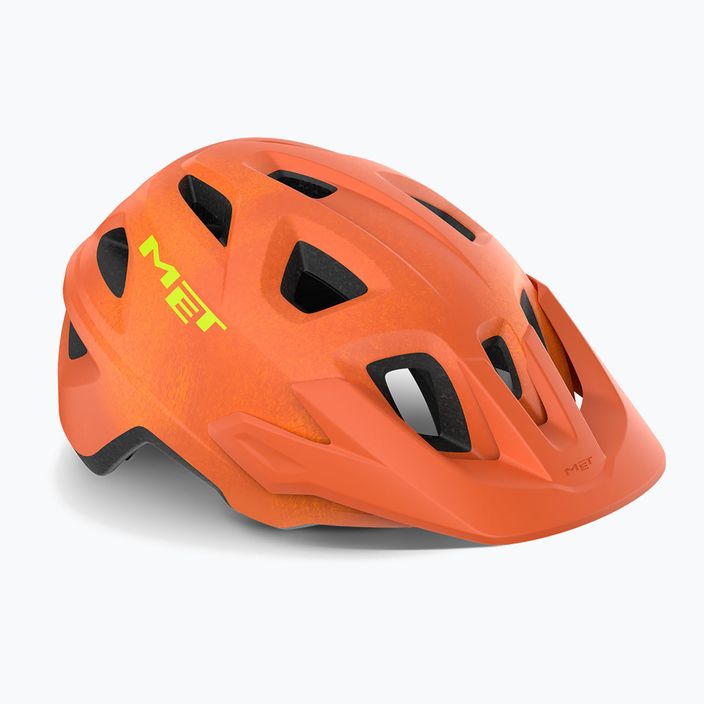 MET Echo dviratininko šalmas oranžinis rūdžių matinis 6