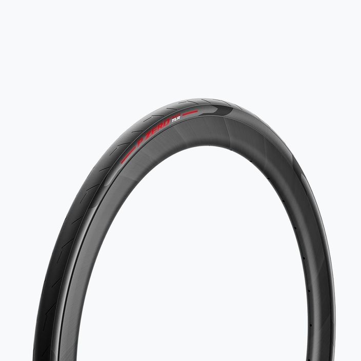Pirelli P Zero Race TLR Colour Edition įmaunama juoda/raudona dviračio padanga 4020700