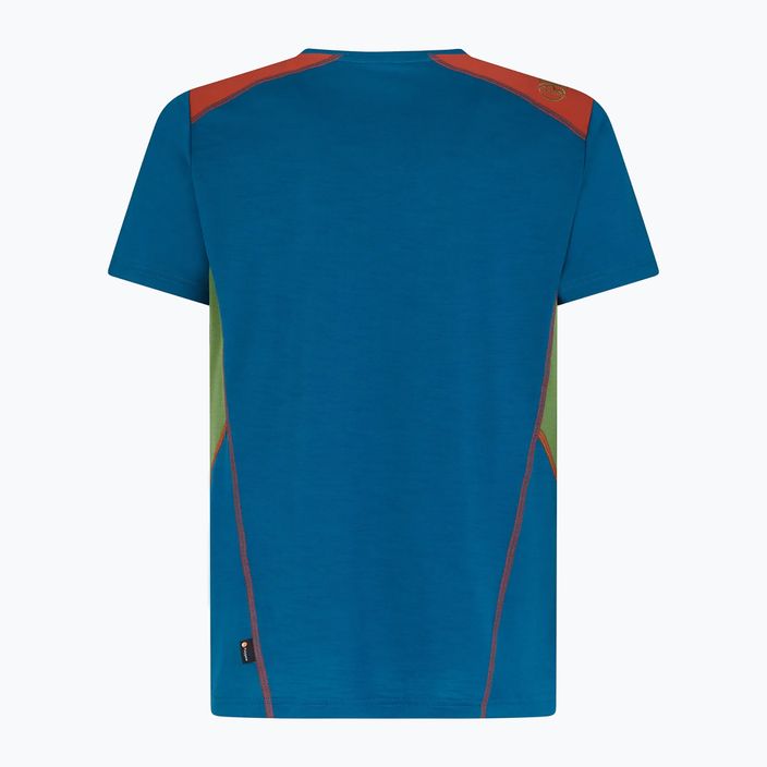Vyriški La Sportiva Embrace trekingo marškinėliai mėlyni P49623718 2