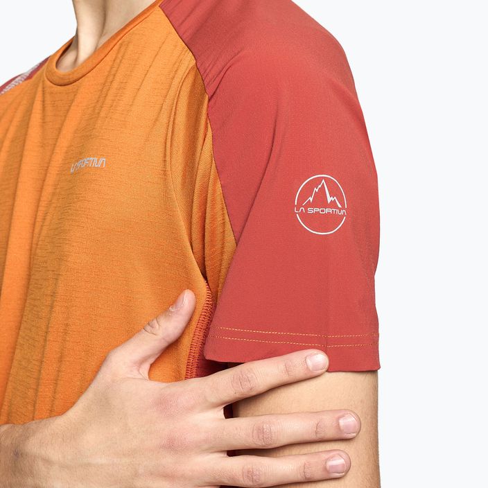 Vyriški La Sportiva Compass trekingo marškinėliai oranžiniai P50205313 3