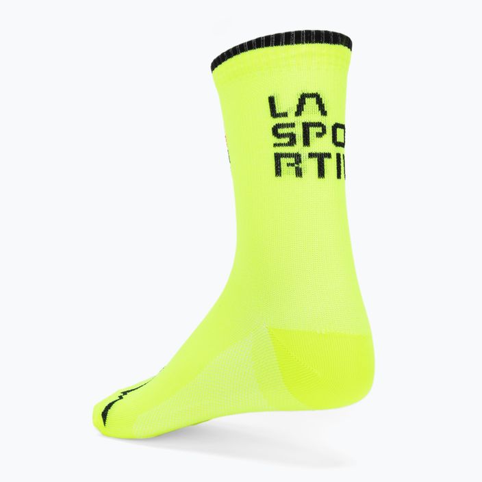 LaSportiva For Your Mountain bėgimo kojinės geltonos ir juodos 69R999720 3