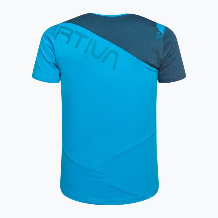 La Sportiva vyriški alpinistiniai marškinėliai Float blue N00637639 2