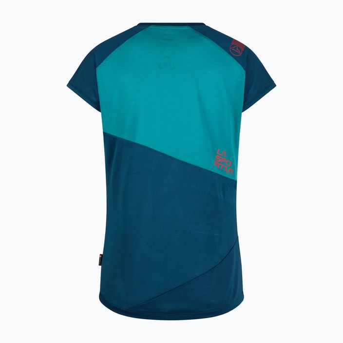 LaSportiva Hold moteriški alpinistiniai marškinėliai mėlyna ir tamsiai mėlyna O81638639 2