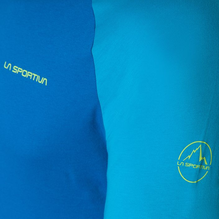 Vyriški "La Sportiva" marškinėliai su nugarėlės logotipu electric blue/maui 3