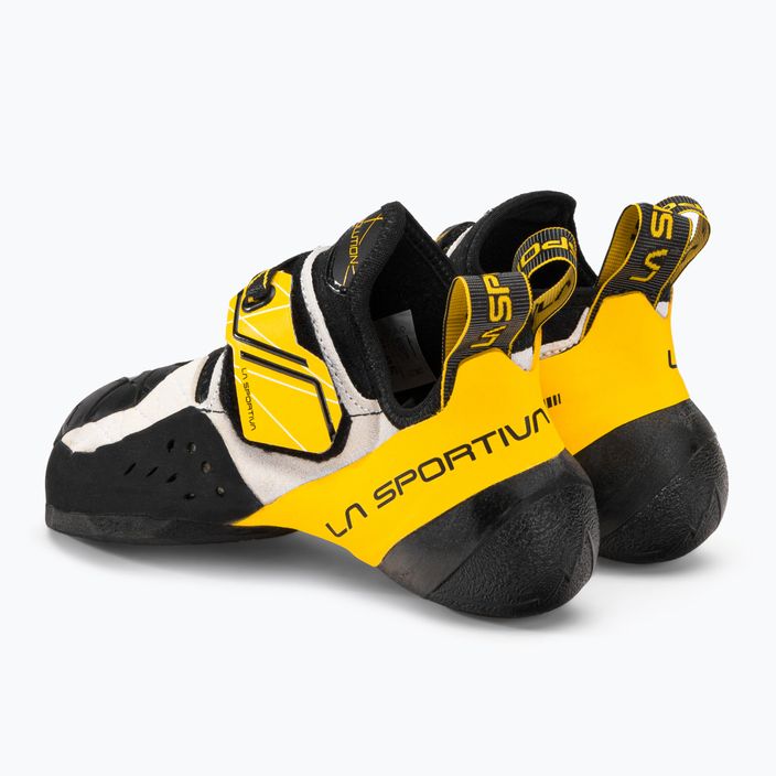 La Sportiva vyriški Solution alpinizmo bateliai baltos ir geltonos spalvos 20G000100 3
