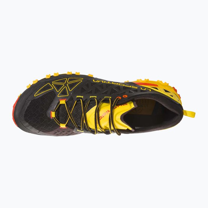 La Sportiva Bushido II vyriški bėgimo bateliai black/yellow 36S999100 16