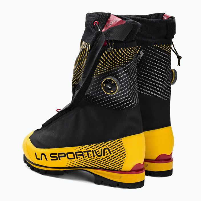 La Sportiva G2 Evo aukštakulniai batai juoda/geltona 21U999100 3