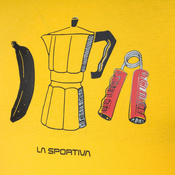 La Sportiva vyriški alpinistiniai marškinėliai Breakfast yellow H32100100 3