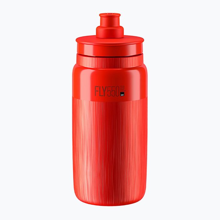 Dviračio vandens butelis Elite FLY Tex 550 ml red/grey logo