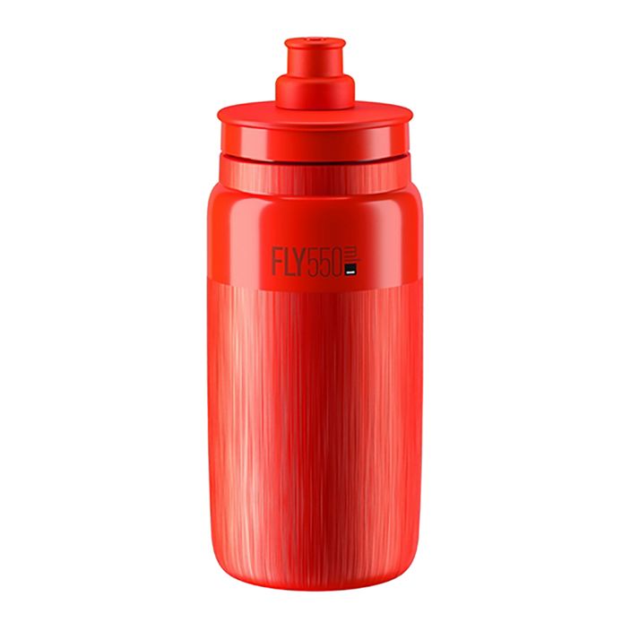 Dviračio vandens butelis Elite FLY Tex 550 ml red/grey logo 2