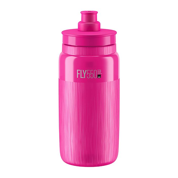 Dviračio vandens butelis Elite FLY Tex 550 ml clear/pink fluo 2