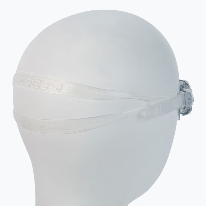 Cressi Flash skaidrūs/skaidrūs balti dūminiai plaukimo akiniai DE202331 3