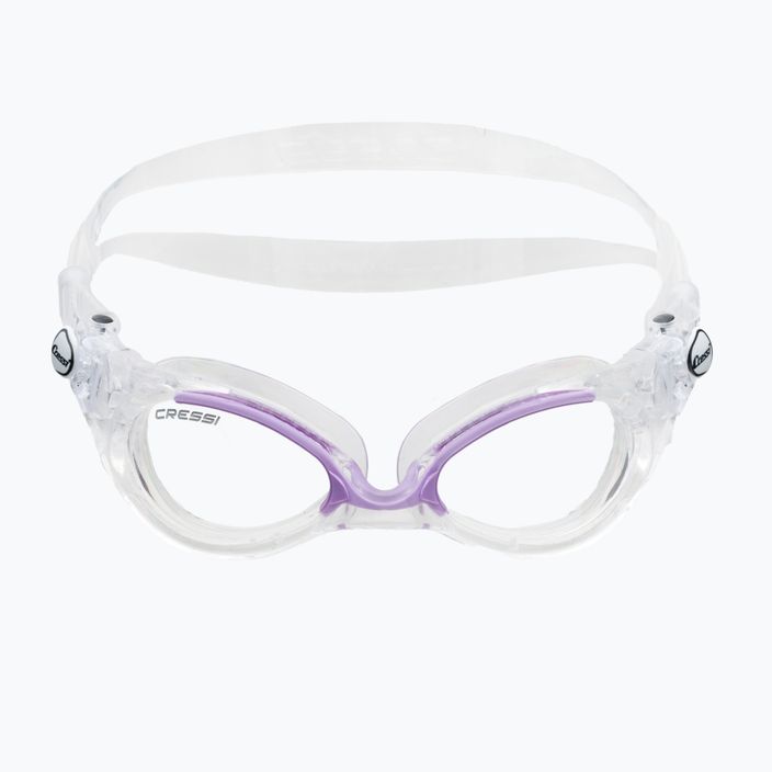 Moteriški plaukimo akiniai Cressi Flash clear/clear lilac DE203041 2