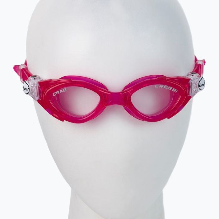 Cressi Crab rožinės spalvos vaikiški plaukimo akiniai DE203140 2