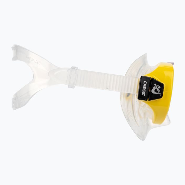 Cressi Onda + Mexico vaikiškų snorkelų rinkinys, skaidrus, geltonas DM1010131 3