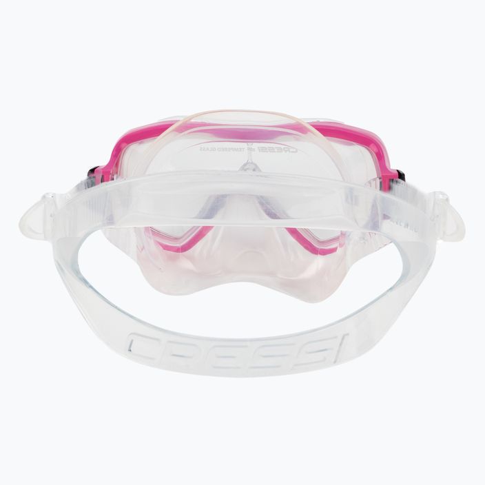 Cressi Ondina vaikiškas šnorkeliavimo rinkinys + viršutinė dalis rožinės spalvos DM1010134 5